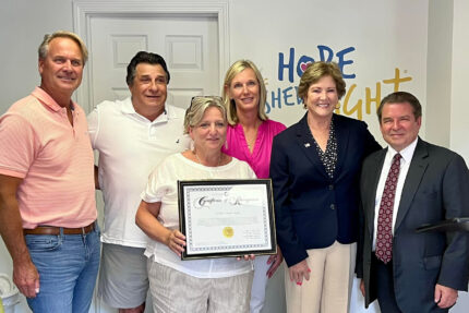 HOPE Sheds Light hosts ribbon cutting ceremony at 2510 Apache Road in Manasquan