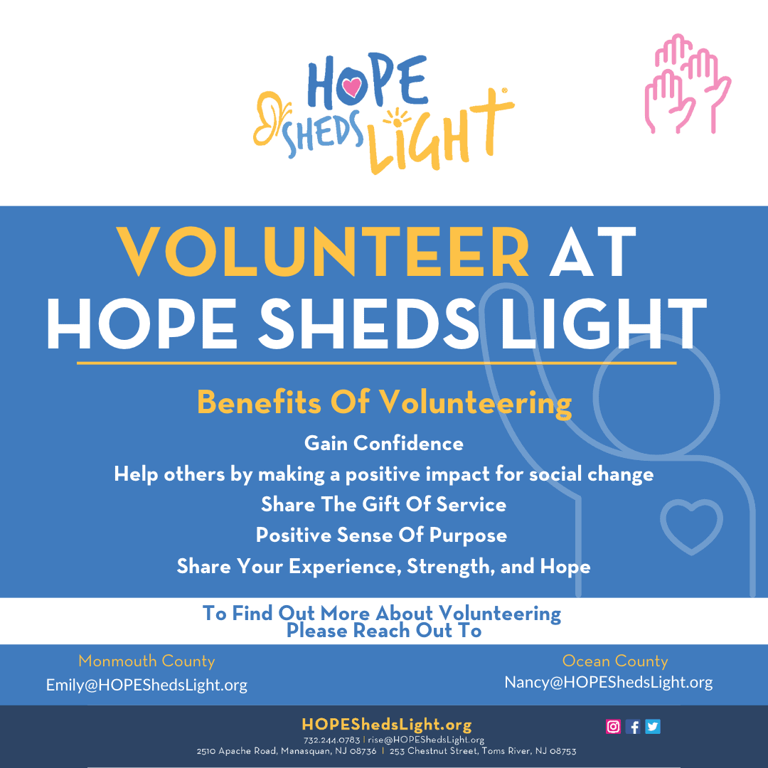 Volunteer Orientation - HOPE Sheds Light
